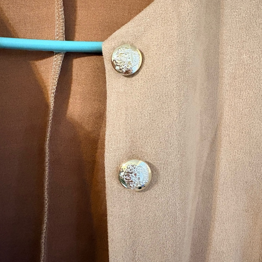 SHEIN Tan Blazer with Decorative Buttons - Picture 3 of 5